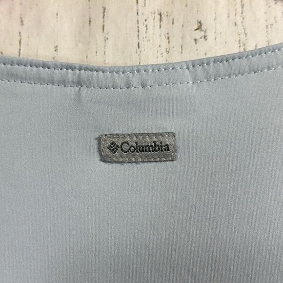 Columbia Light Blue Drawstring Waist Active T Shirt Dress Outdoor Sporty Size S - Picture 12 of 14